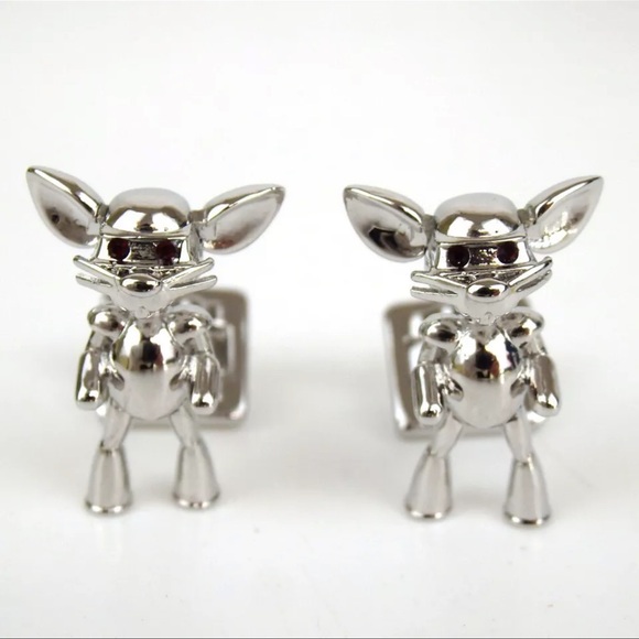 AUTH MCM Cufflinks Silver - Picture 2 of 7